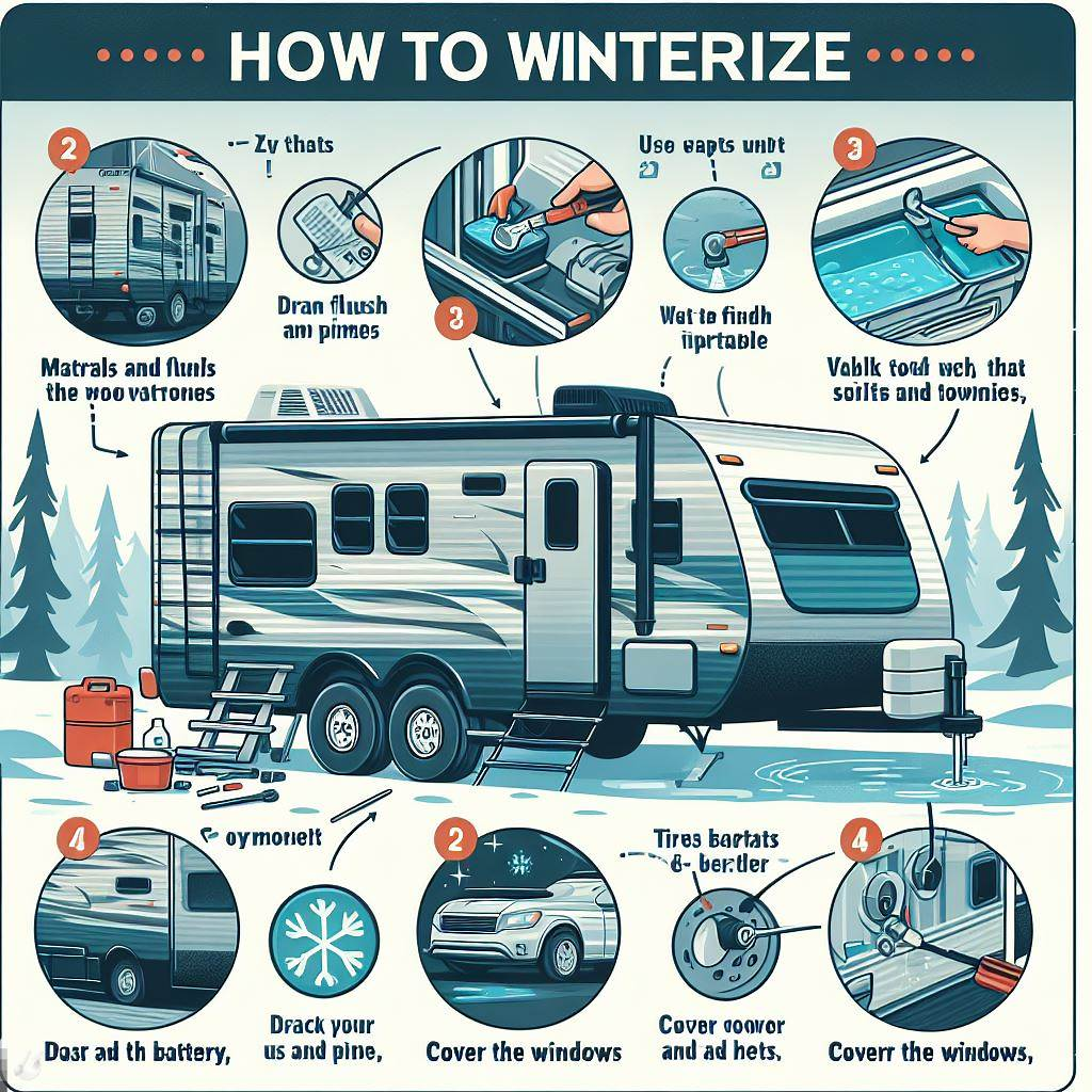 how to prepare travel trailer for winter